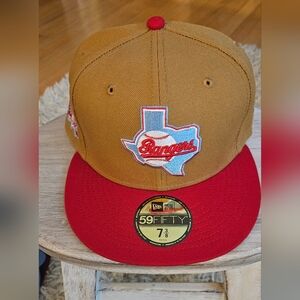 Texas Rangers Brown and Red Cap